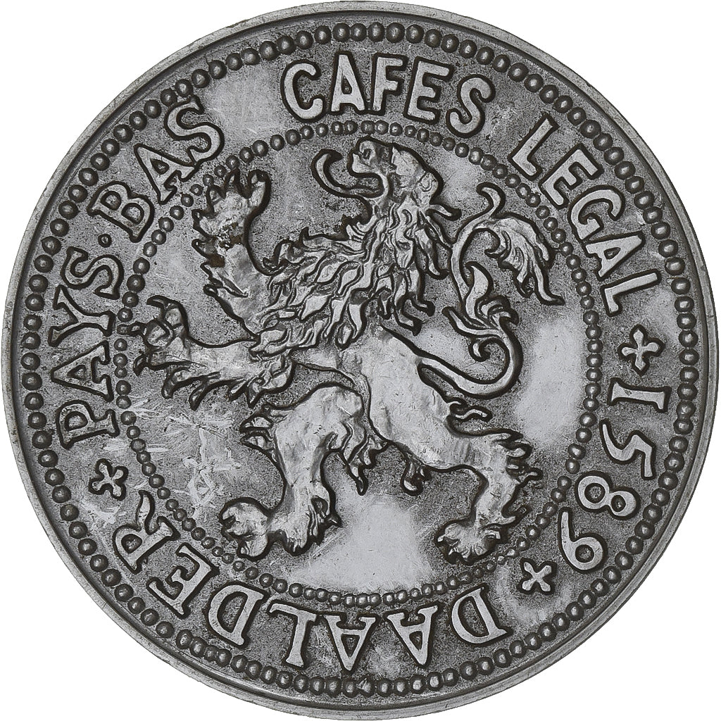 Frankrijk, Token, Cafés Legal, Daalder Pays-Bas, Plastic, PR
