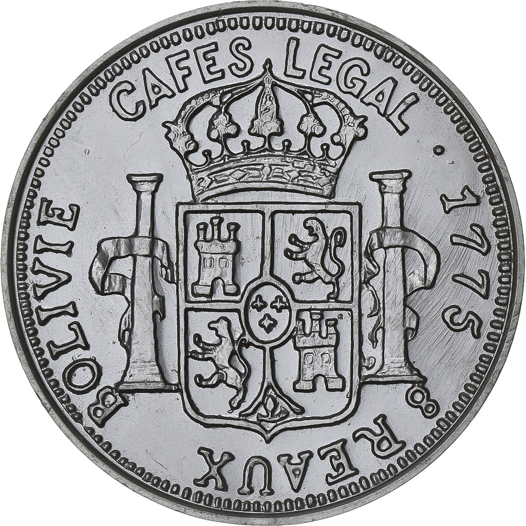 France, Token, Cafés Legal, 8 Réaux Bolivie, Plastic, MS(63)