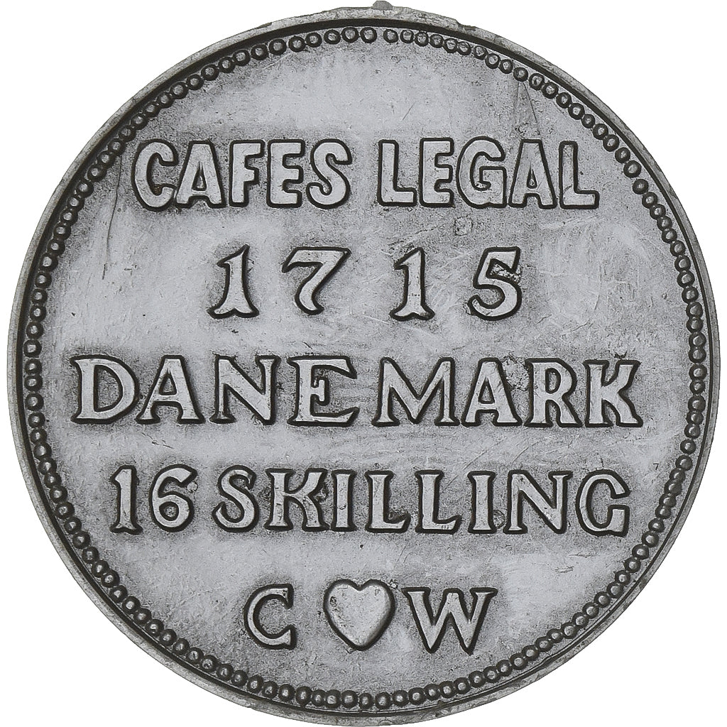 Francia, ficha, Cafés Legal, 16 Skilling Danemark, Plastica, SPL