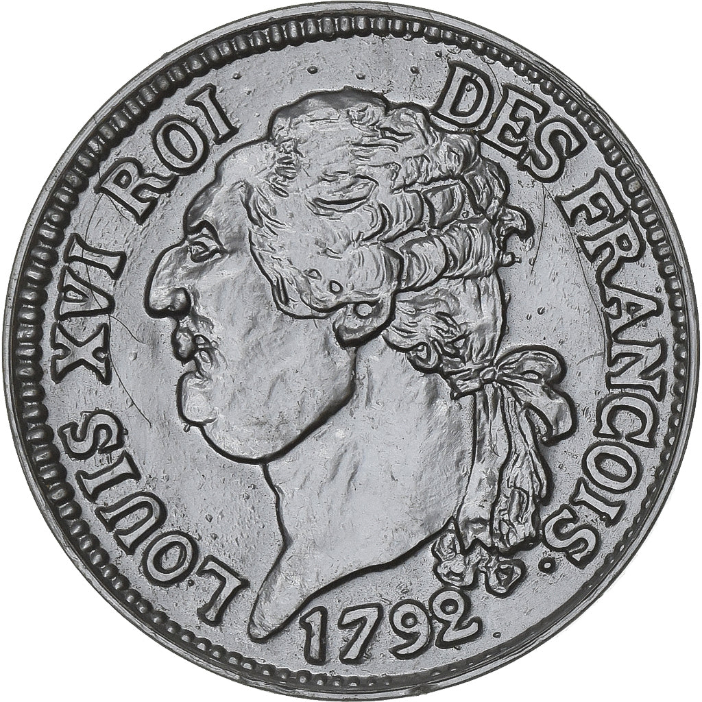 Francia, zeton, Cafés Legal, 1/2 Ecu Constitution Louis XVI, Plástico, SC