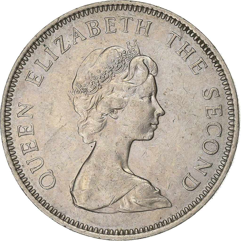 Jersey, Elizabeth II, 10 New Pence, 1975, Copper-nickel, AU(50-53), KM:33