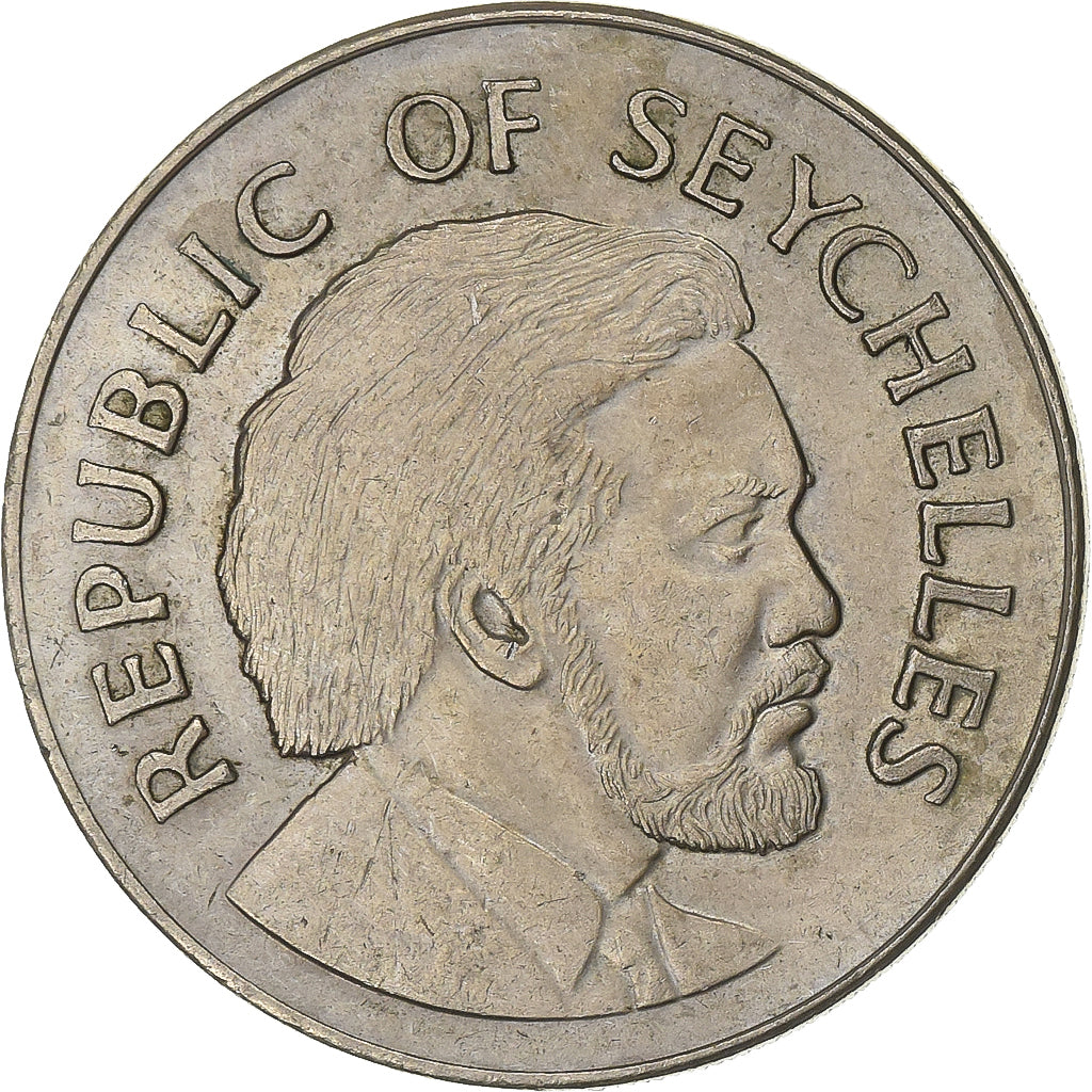 Seychelles, Rupee, 1976, British Royal Mint, Copper-nickel, EF(40-45), KM:26