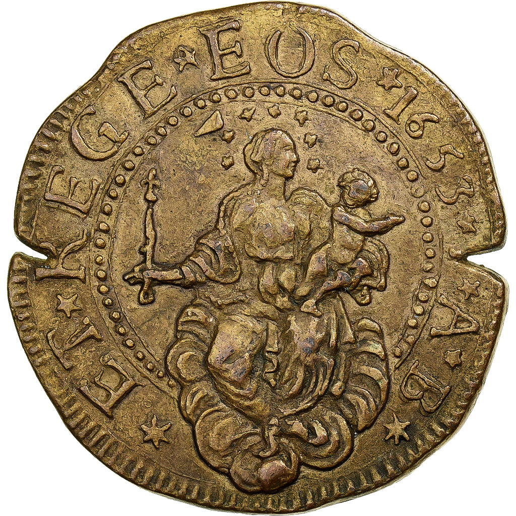 Frankrijk, Medaille, Collection BP, 5 Doppia, Koper, FR+