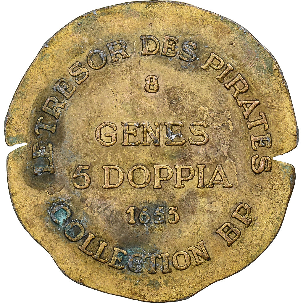 Frankrijk, Medaille, Collection BP, 5 Doppia, Koper, FR+