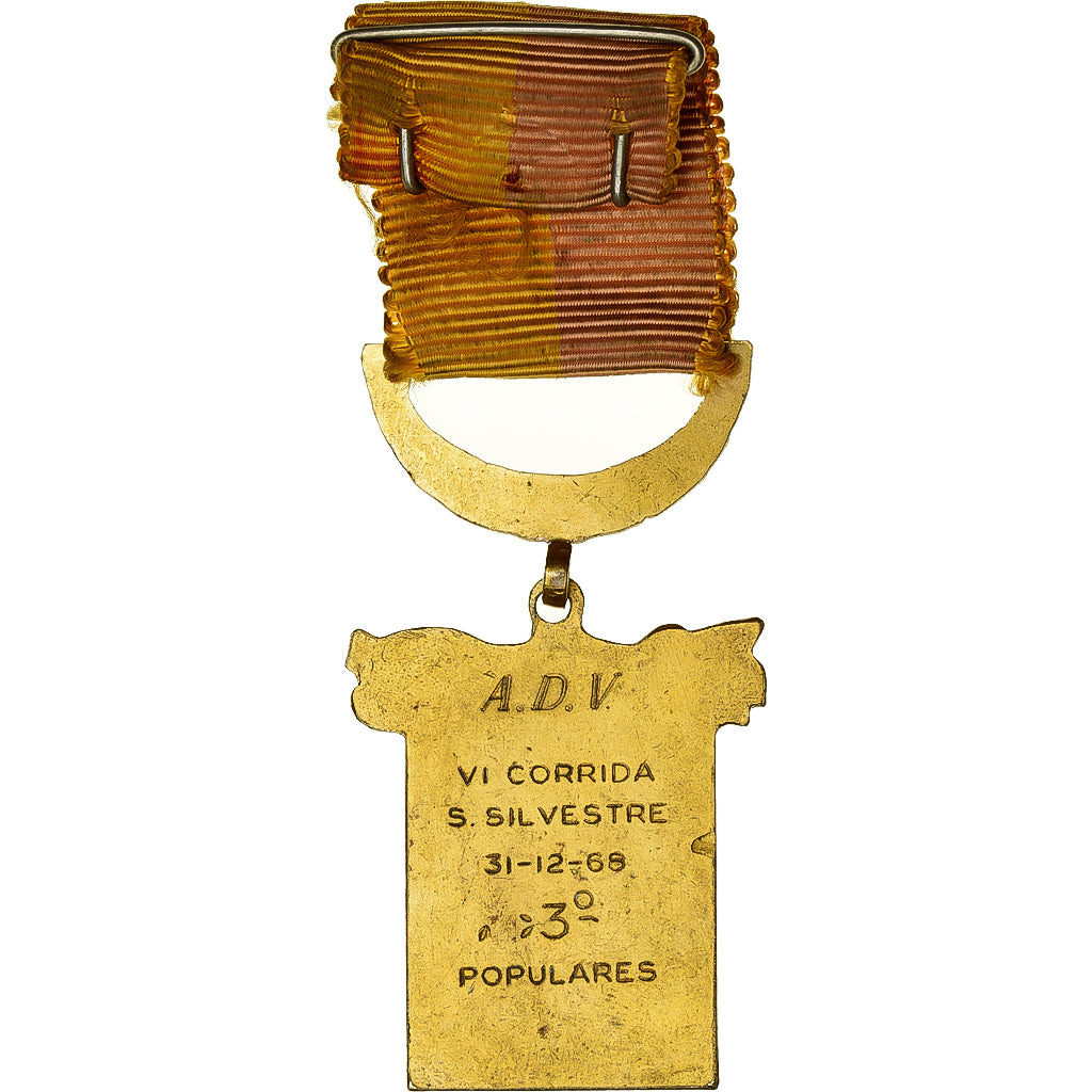 Spain, Medal, VIème Corrida San Silvestre, 1968, Gilt Metal, EF(40-45)