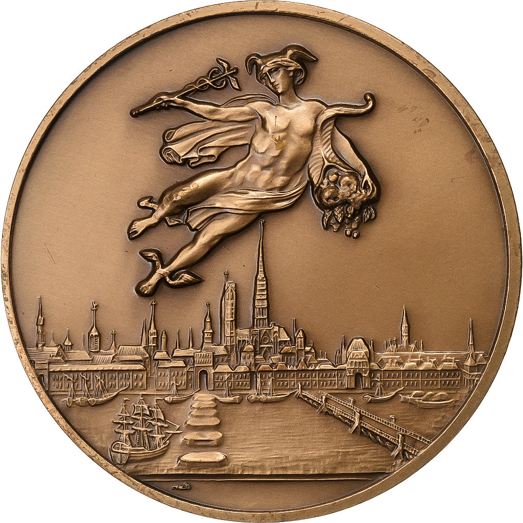 Francia, medaglia, Aéroport de Rouen, Vallée de Seine, 1991, Bronzo, BB+