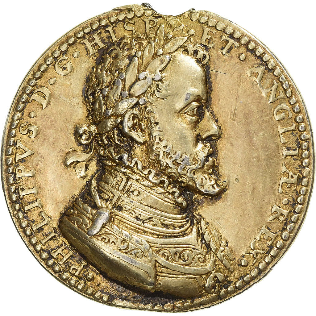 Spanish Netherlands, Medal, Philippe II, Victoire de Saint-Quentin, 1557