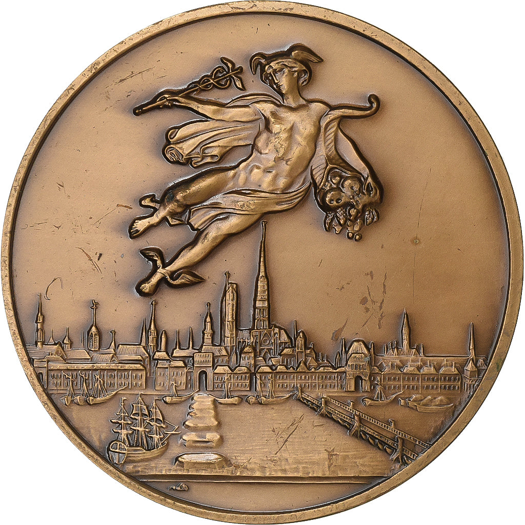 Francia, medalla, Aéroport de Rouen, Vallée de Seine, 1991, Bronce, MBC+