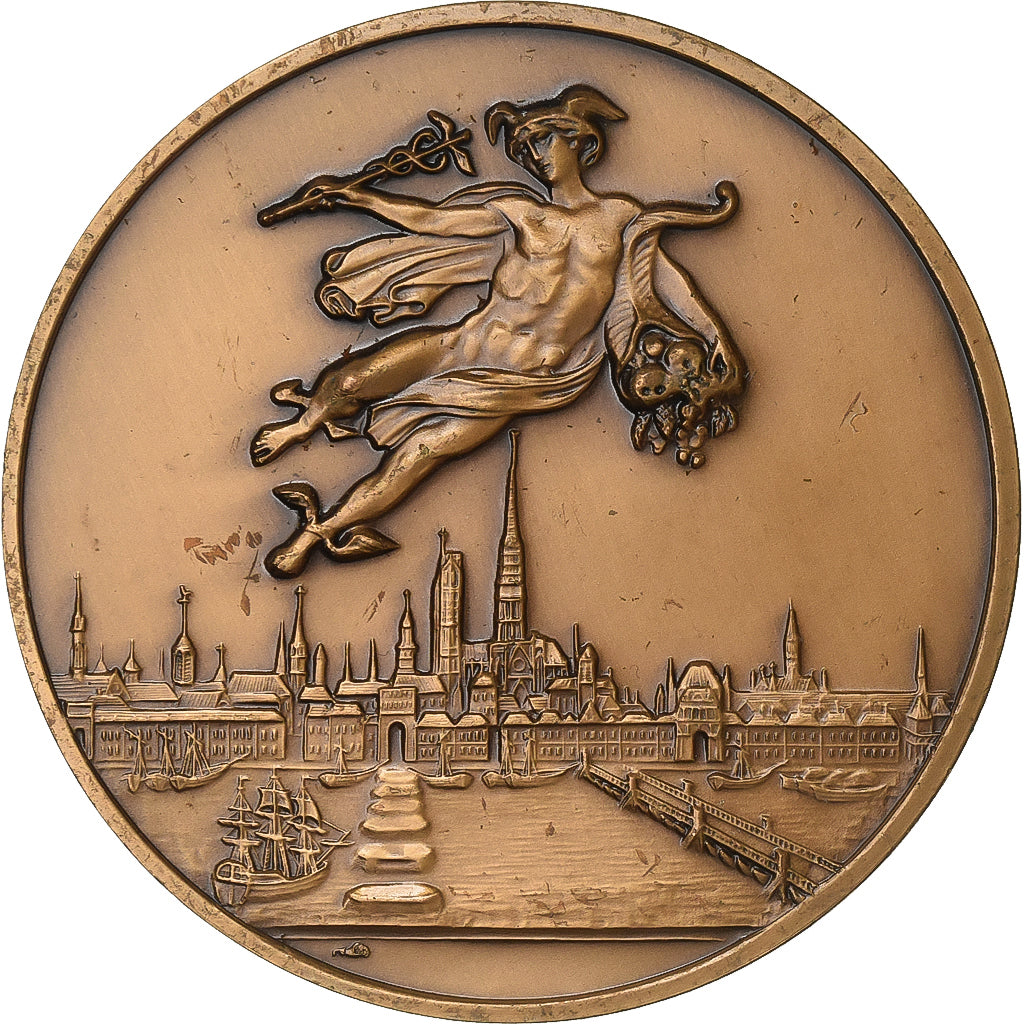 Francia, medaglia, Aéroport de Rouen, Vallée de Seine, 1991, Bronzo, SPL