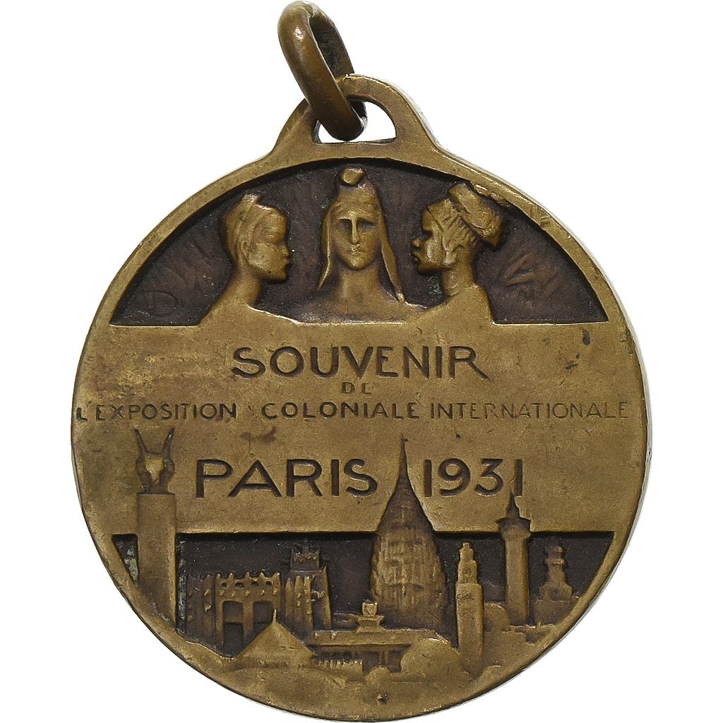 Francia, medaglia, Exposition Coloniale Internationale de Paris, 1931, Bronzo