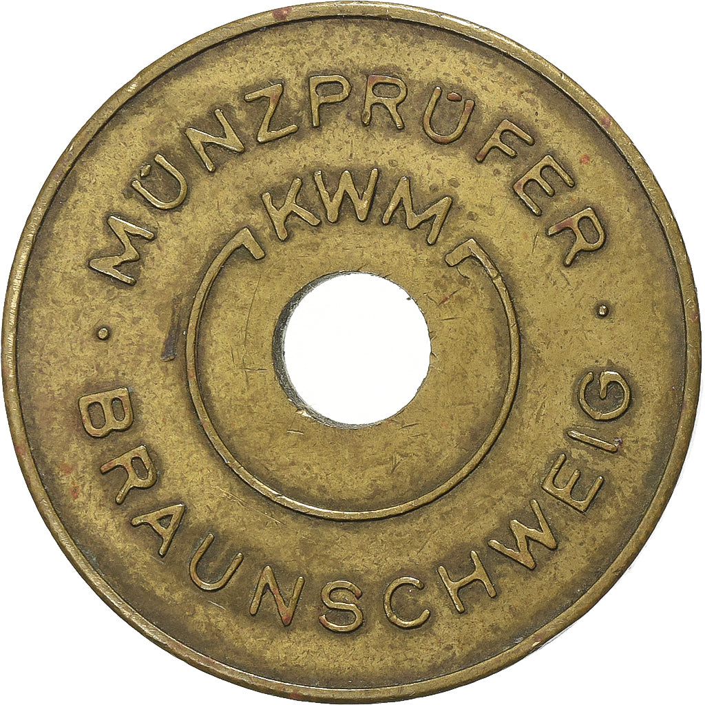 Deutschland, betaalpenning, KWM, Münzprüfer, Braunschweig, Métal, SS