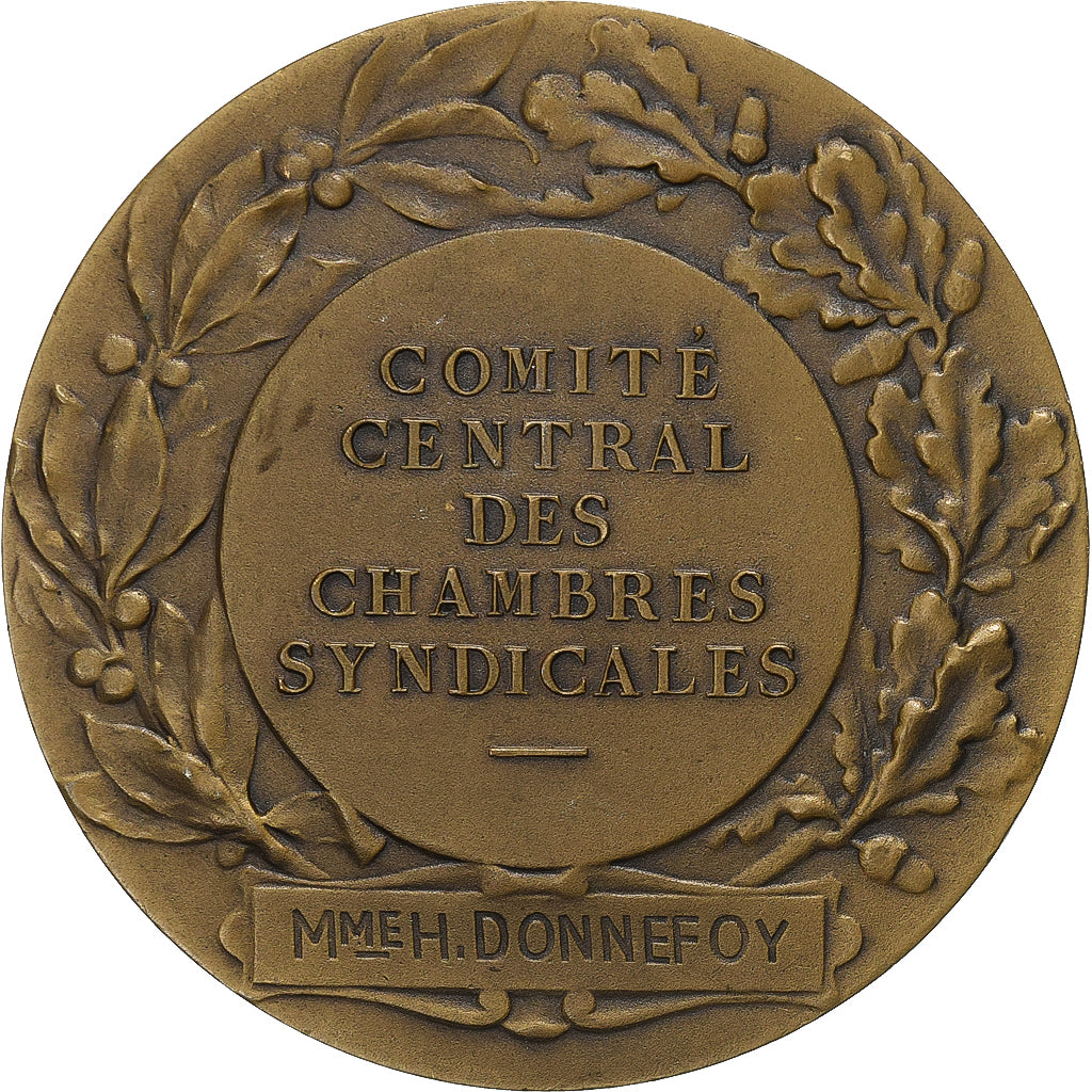 Francia, medaglia, Comité Centrale des Chambres Syndicales, Bronzo, Bottée