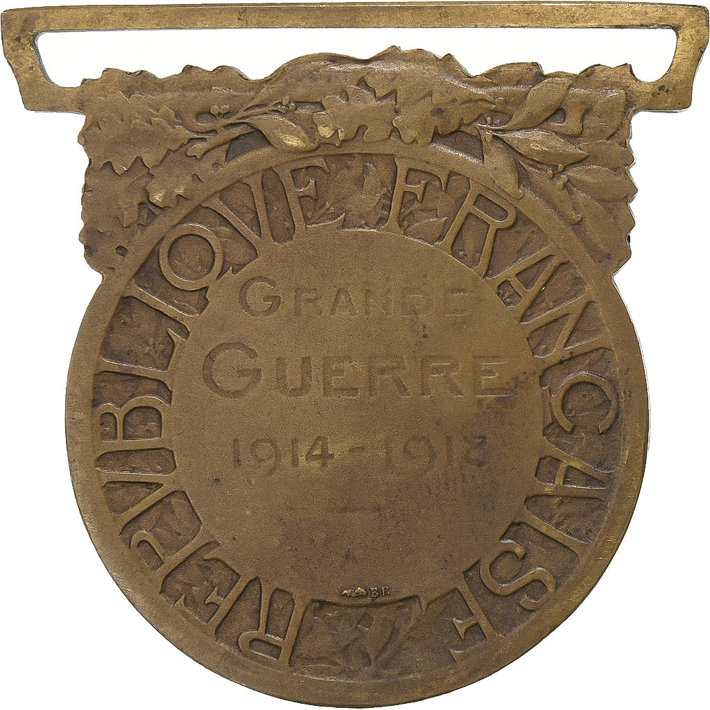 France, Grande Guerre, Medal, 1914-1918, Very Good Quality, Morlon, Bronze, 32