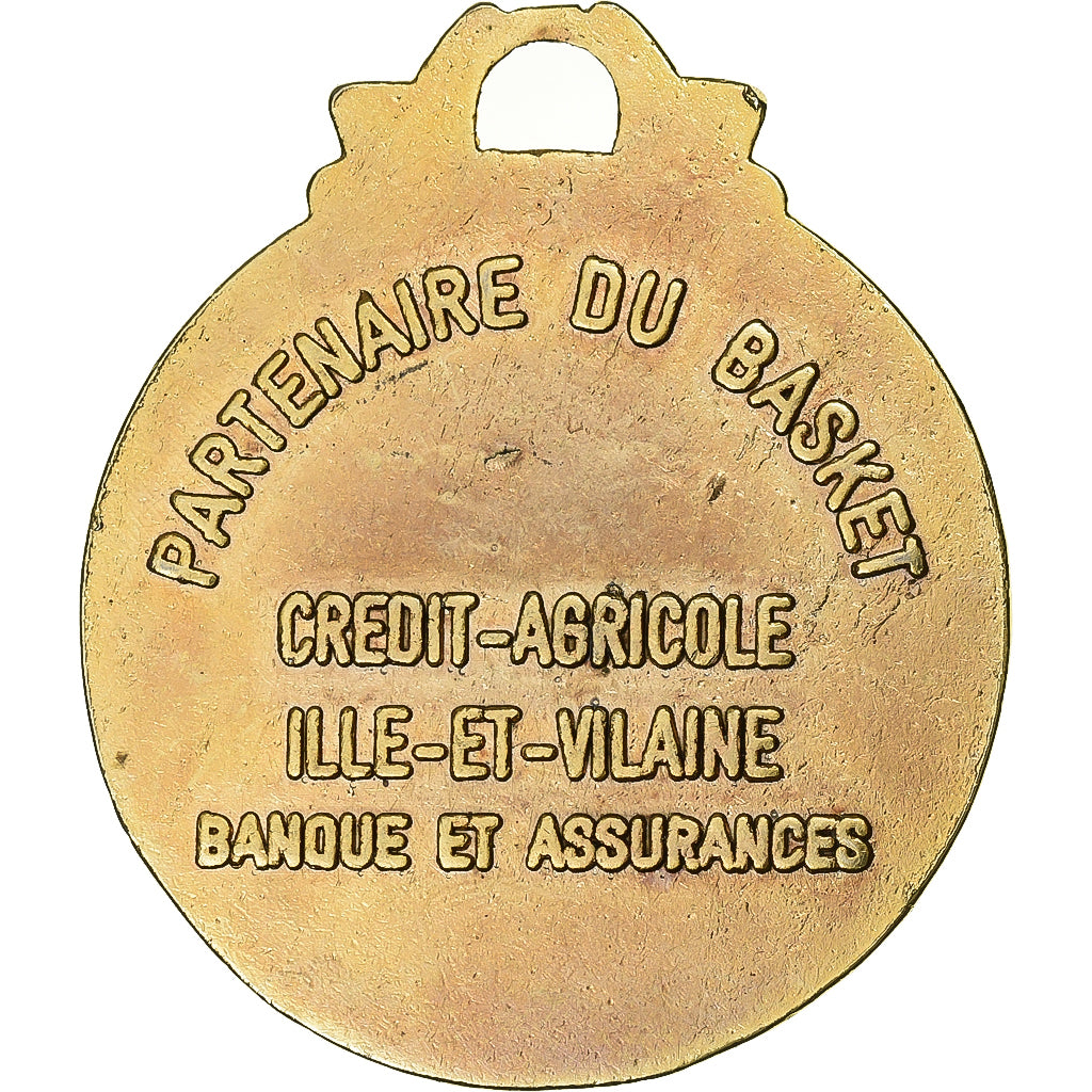 Francia, medalla, Crédit Agricole d'Ille-et-Vilaine, Basket-Ball, Métal, EBC