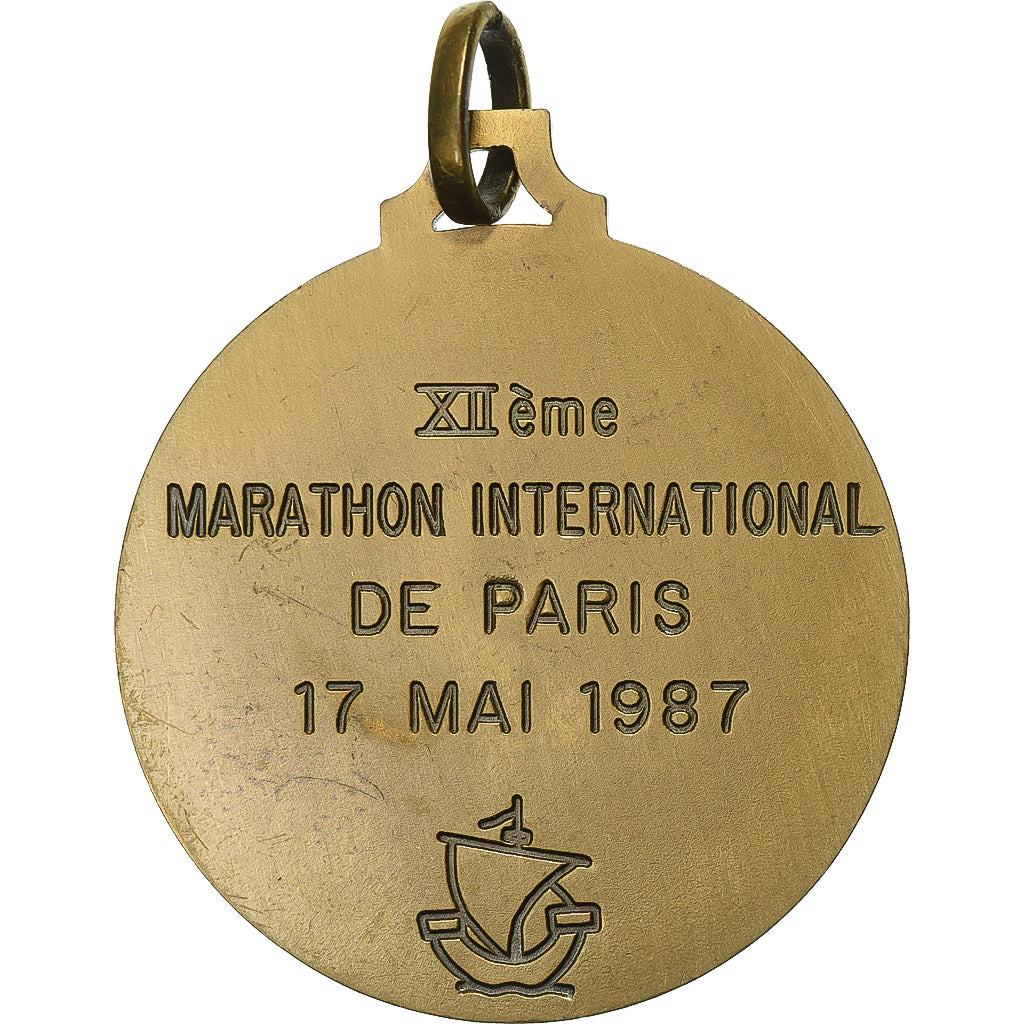 França, medalha, XIIème Marathon International de Paris, 1987, Bronze, MS(63)