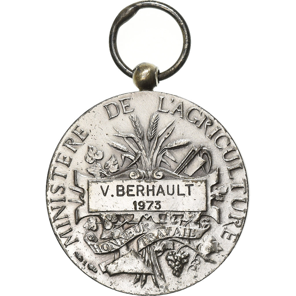 Francia, Ministère de l'Agriculture, Honneur et Travail, medalla, 1973