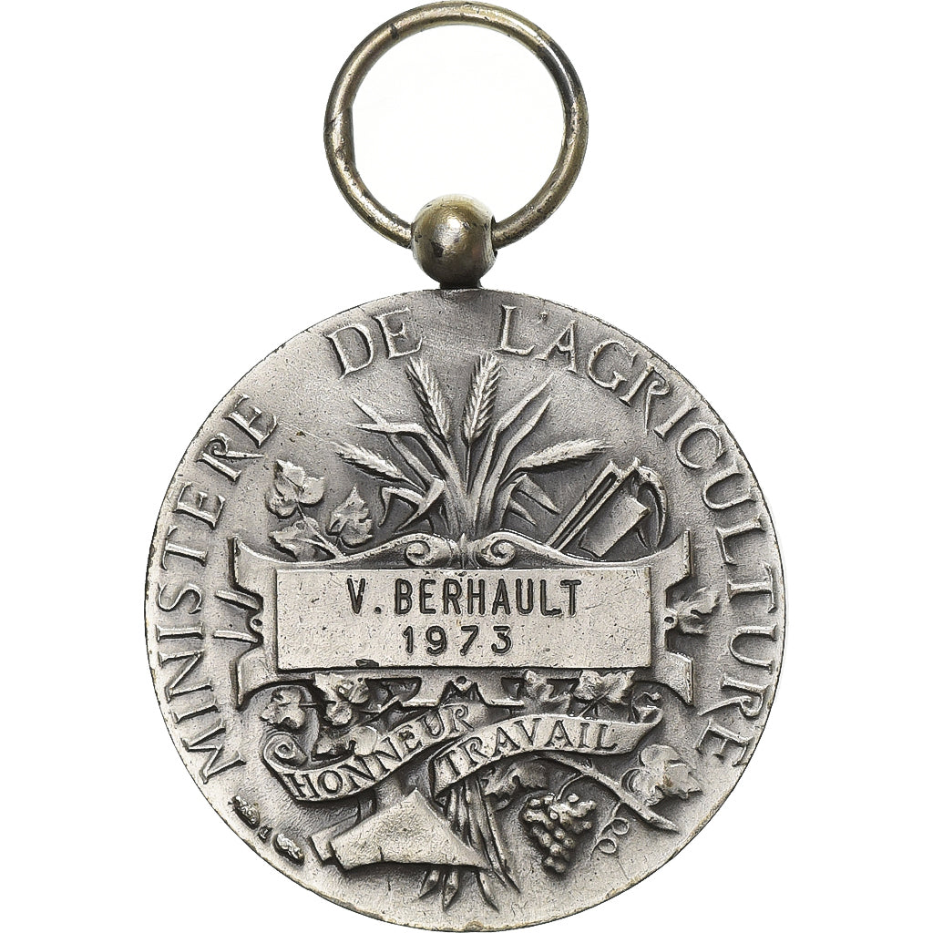 França, Ministère de l'Agriculture, Honneur et Travail, medalha, 1973