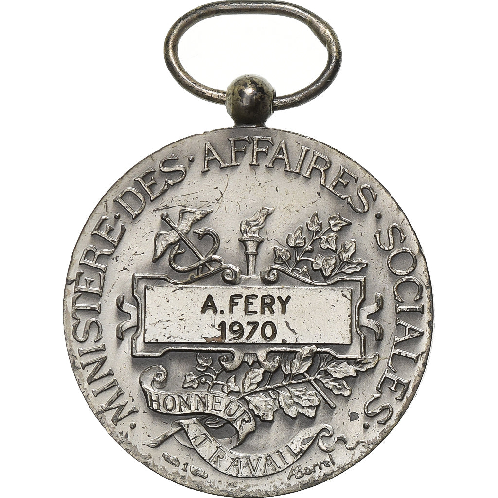 Frankrijk, Ministère des Affaires Sociales, Medaille, 1970, Heel goede staat