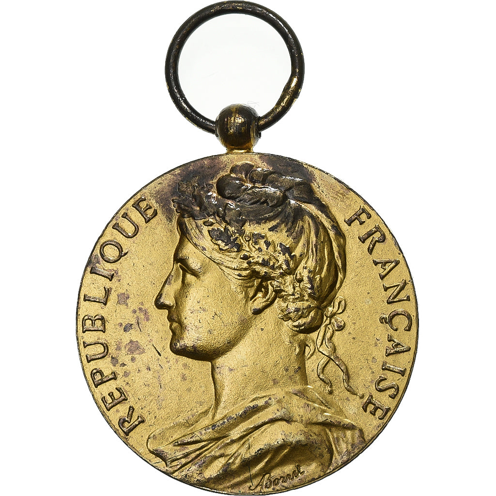 França, Médaille d'honneur du travail, medalha, 1980, Qualidade Muito Boa