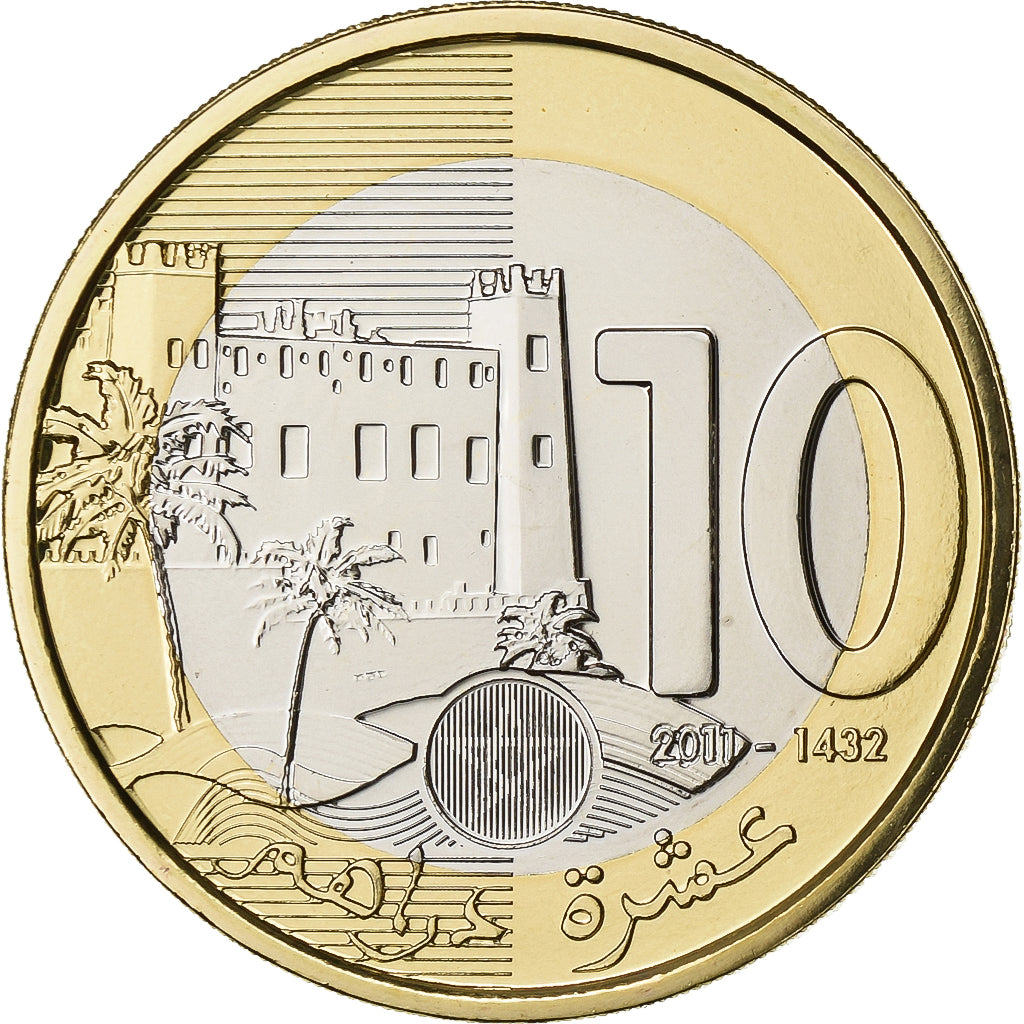 Marocco, Mohammed VI, 10 Dirhams, 2011, Paris, Bi-metallico, FDC, KM:141