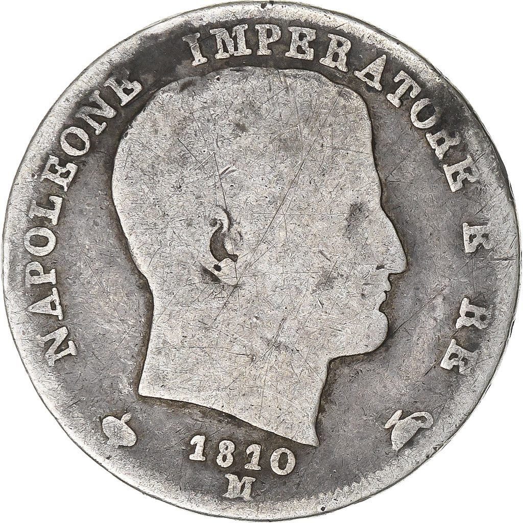 Italien Staaten, KINGDOM OF NAPOLEON, Napoleon I, Lira, 1810, Milan, Silber