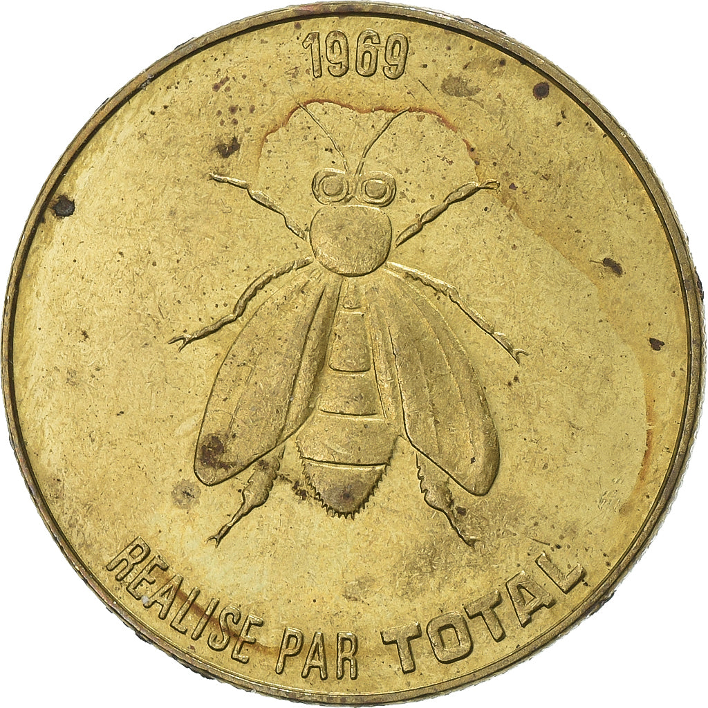 Francia, zeton, Collection Total, Napoléon à Tilsit, 1969, Cobre - níquel -