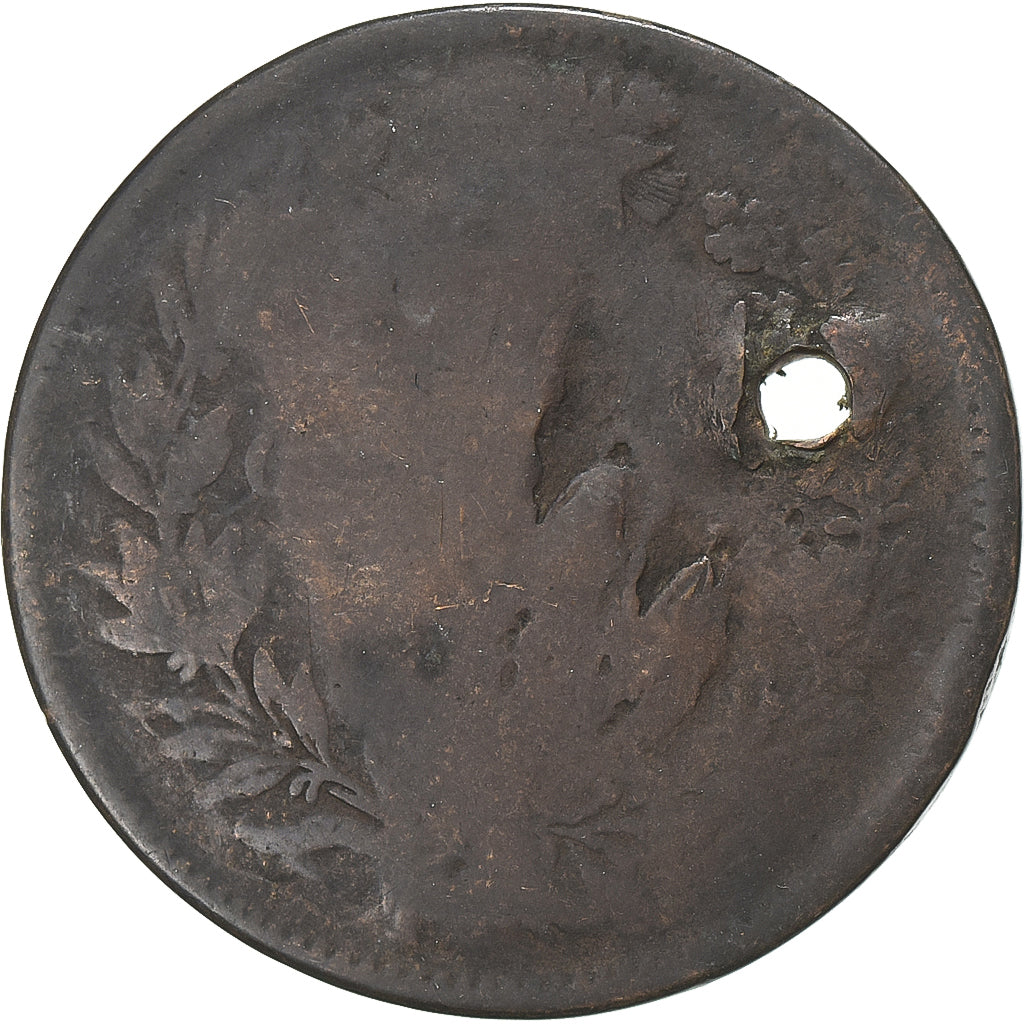 Italy, Token, Le Picotin Apéritif, Contremarque sur 10 Centesimi, 1866, Bronze