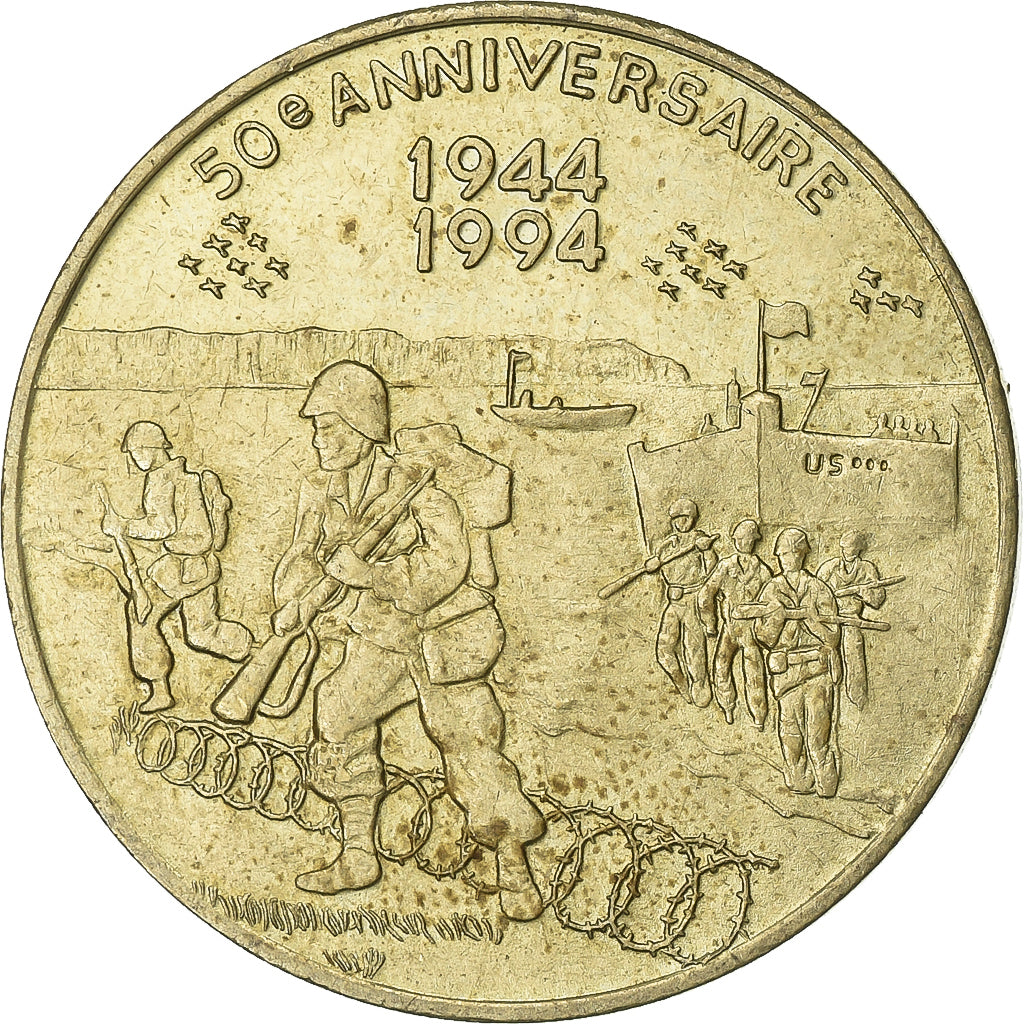 France, Token, 50ème Anniversaire du Débarquement, Jour J, 1994