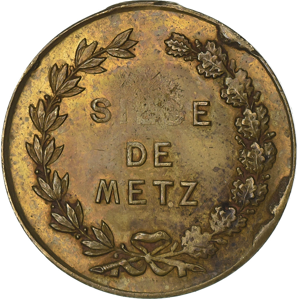 França, medalha, Maréchal Bazaine, Siège de Metz, Latão, EF(40-45)