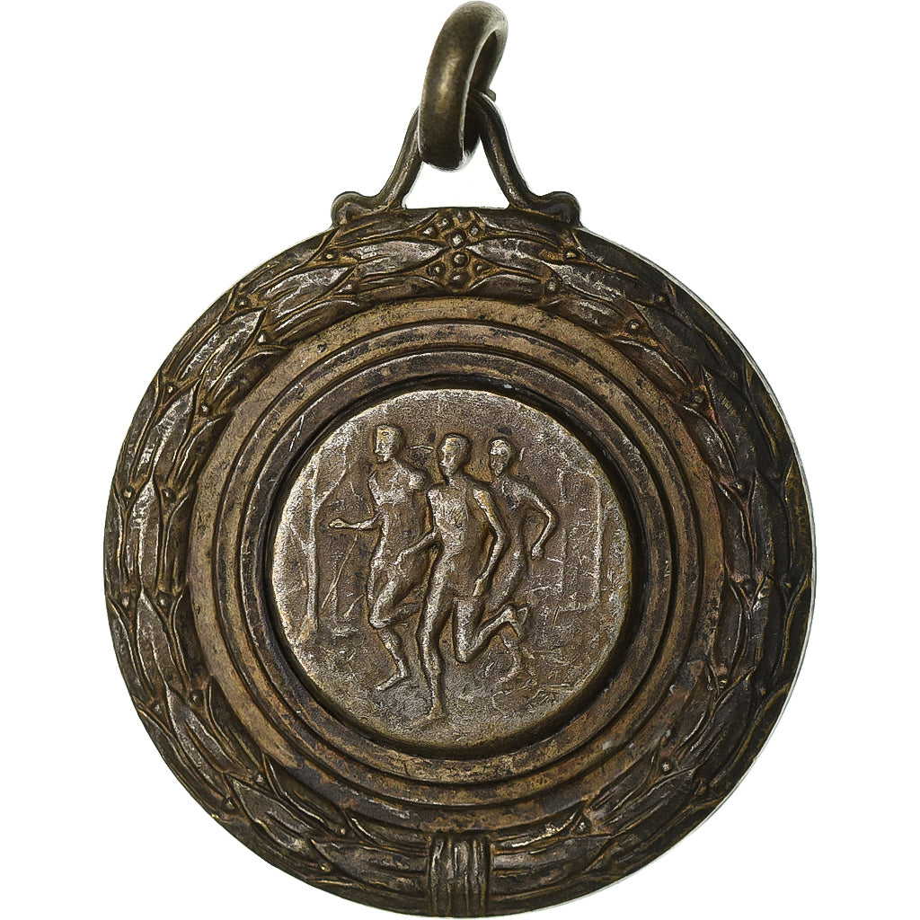 Frankreich, Medaille, Cross, Course à Pied, Silvered bronze, SS+