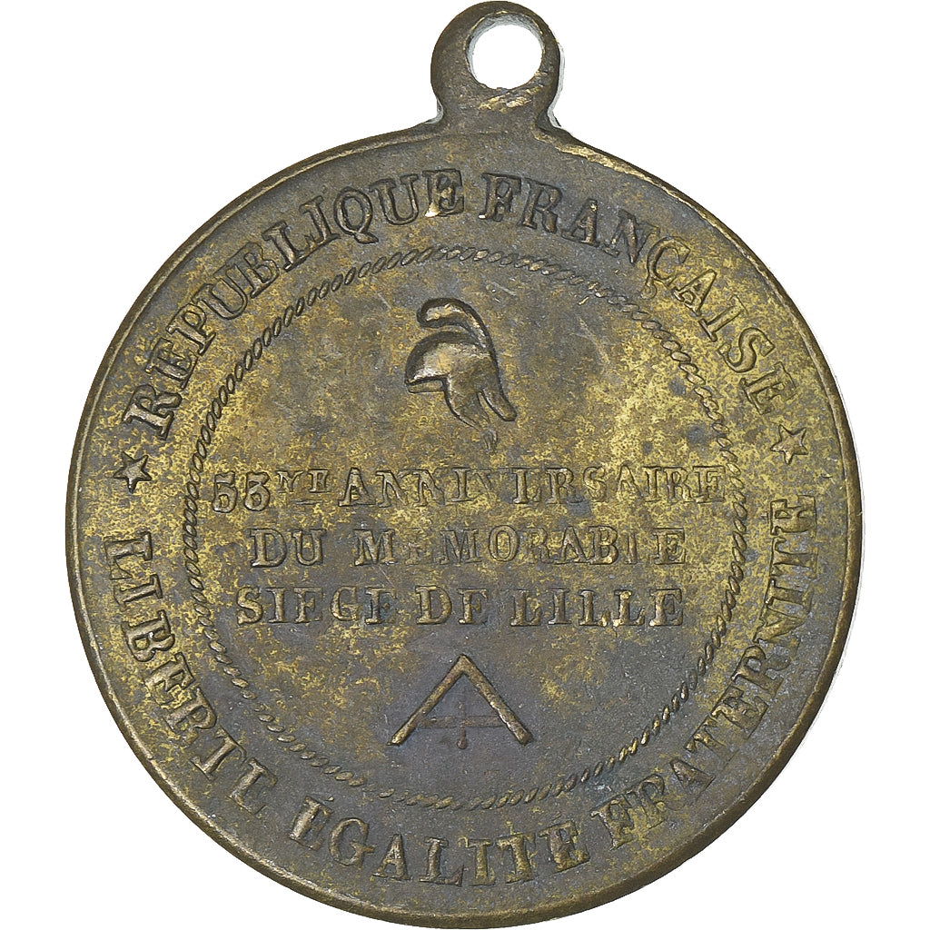 Frankreich, Medaille, 55ème Anniversaire du Siège de Lille, Banquet Fraternel