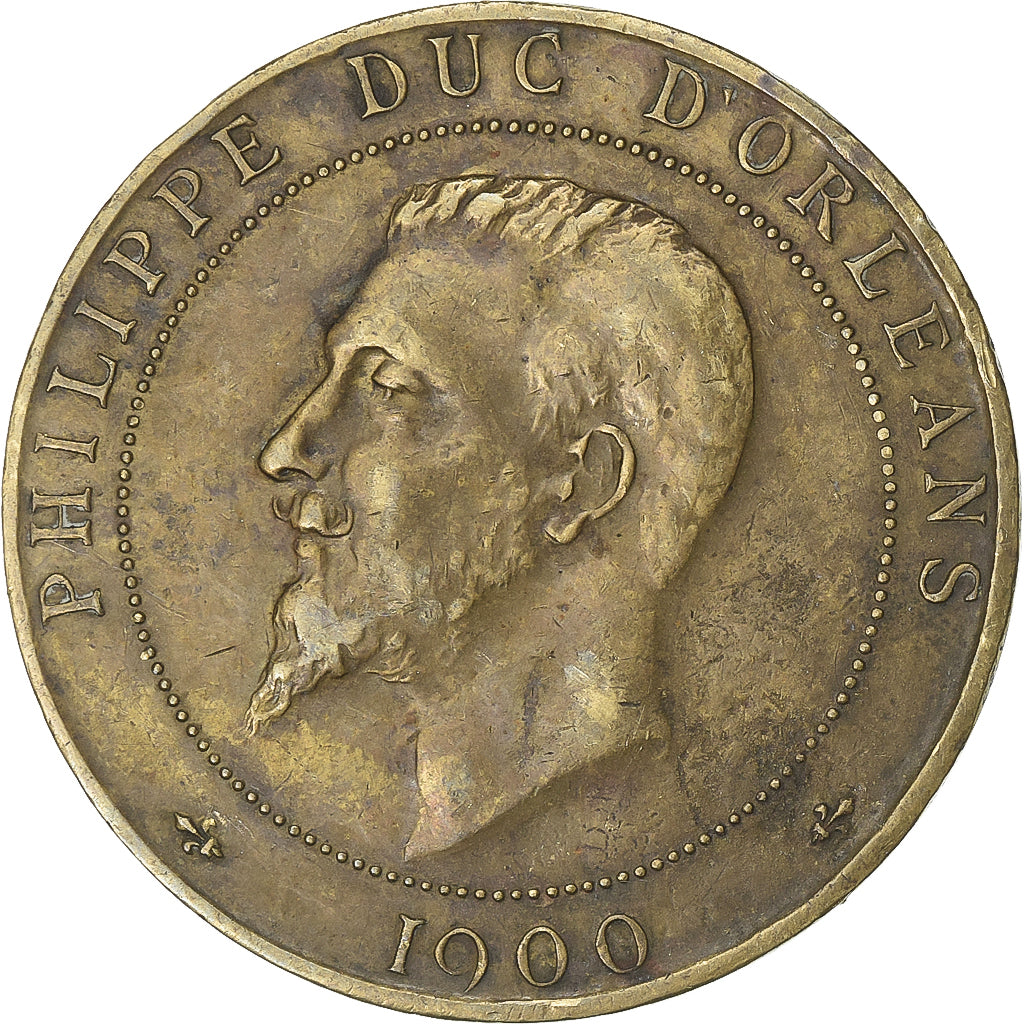 Frankreich, betaalpenning, Philippe duc d’Orléans, 1900, Messing, S+