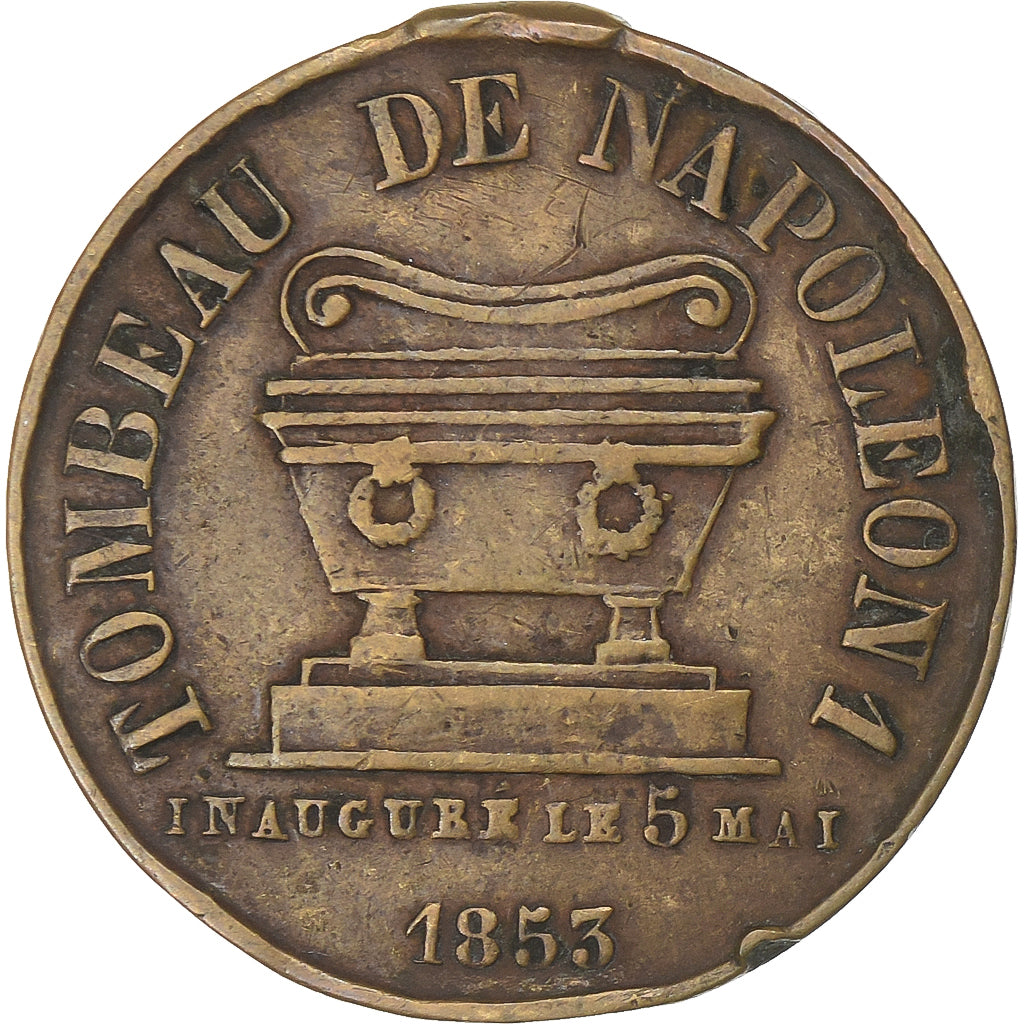 Francja, medal, Inauguration du Tombeau de Napoléon Ier, 1853, Mosiądz
