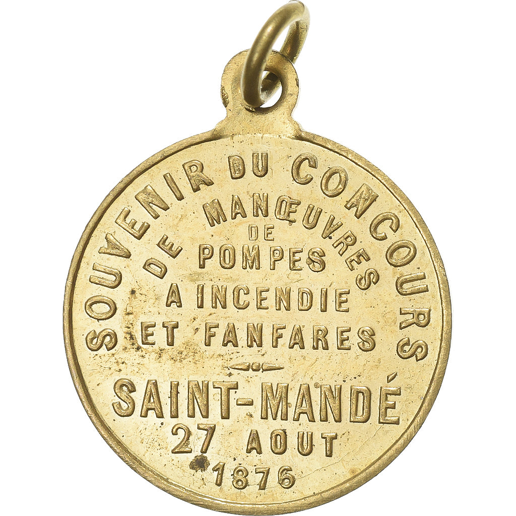 Frankreich, Medaille, Concours de Pompes à Incendie, Saint-Mandé, 1876