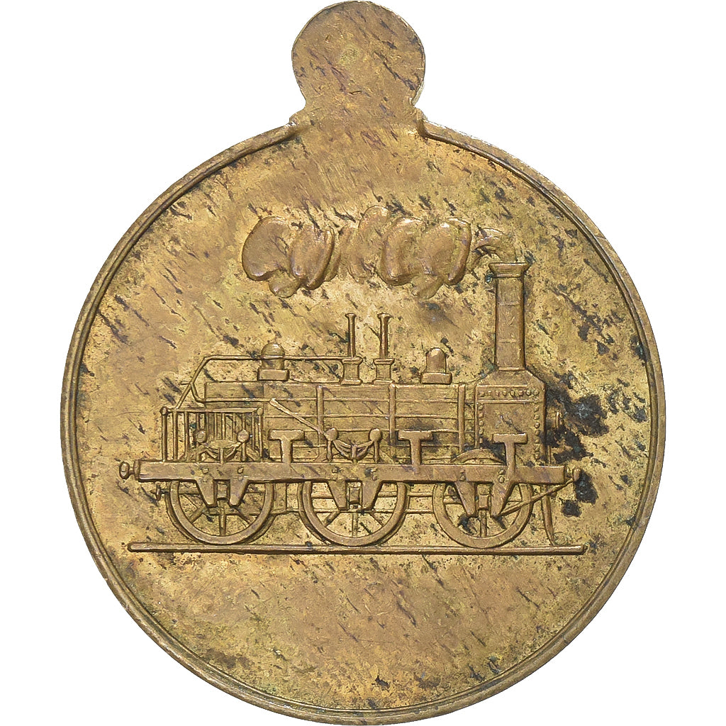 Frankrijk, Token, Inauguration du Chemin de Fer d'Enghien à Montmorency, 1866