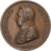 France, Medal, Assassinat du Duc de Berry, 1820, Copper, Caqué, EF(40-45)
