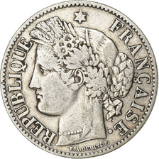 Coin, France, Cérès, 2 Francs, 1887, Paris, VF(30-35), Silver, KM:817.1