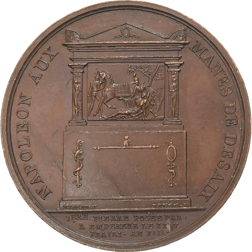 Francia, medalla, First French Empire, Napoléon Ier aux Manes de Desaix, 1805