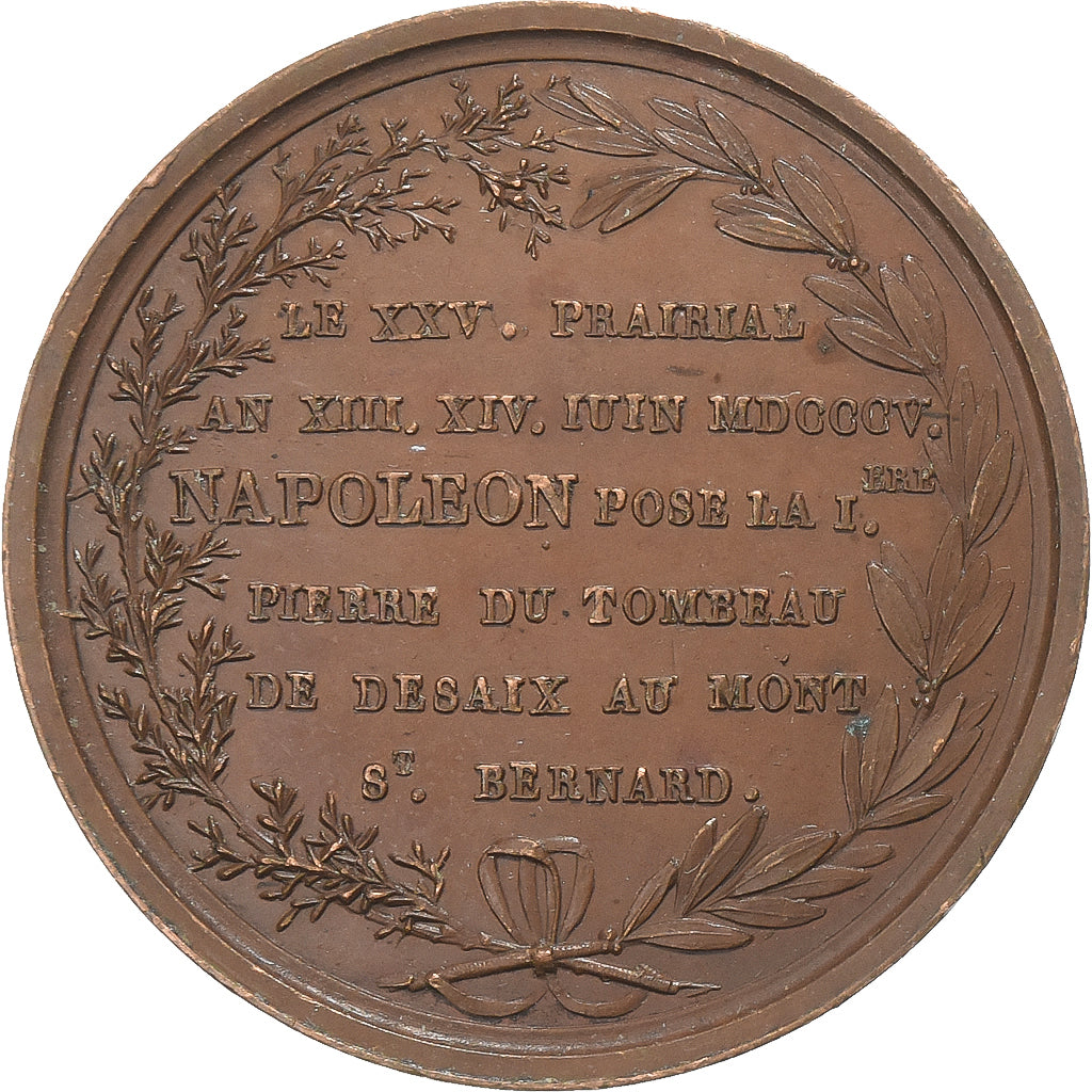 Francia, medalla, First French Empire, Napoléon Ier aux Manes de Desaix, 1805