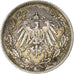 DUITSLAND - KEIZERRIJK, 1/2 Mark, 1915, Muldenhütten, Zilver, ZF, KM:17