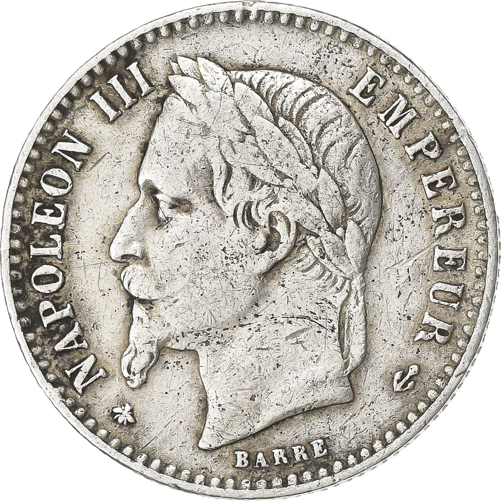 France, 50 Centimes, Napoléon III, 1867, Paris, Silver, VF(30-35), Gadoury:417