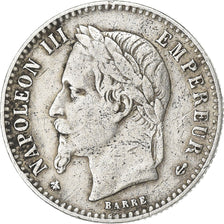 France, 50 Centimes, Napoléon III, 1867, Paris, Silver, VF(30-35), Gadoury:417