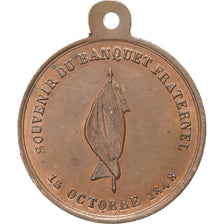 France, Medal, Louis Napoléon Bonaparte, Banquet Fraternel, Ville de Caen