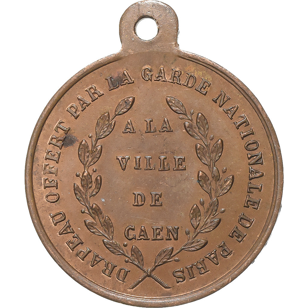 France, Medal, Louis Napoléon Bonaparte, Banquet Fraternel, Ville de Caen
