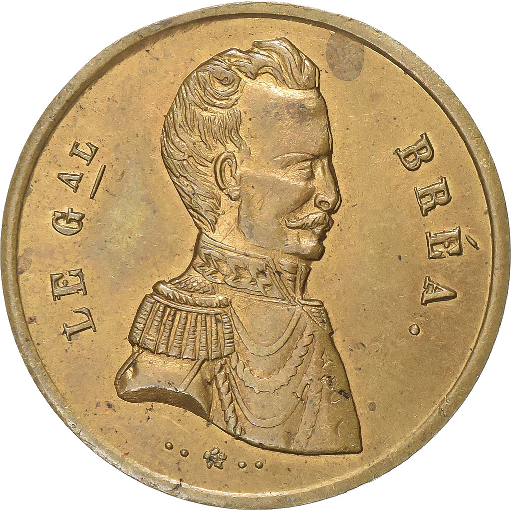 Frankreich, Medaille, Le Général Bréa, 1848, Messing, SS+