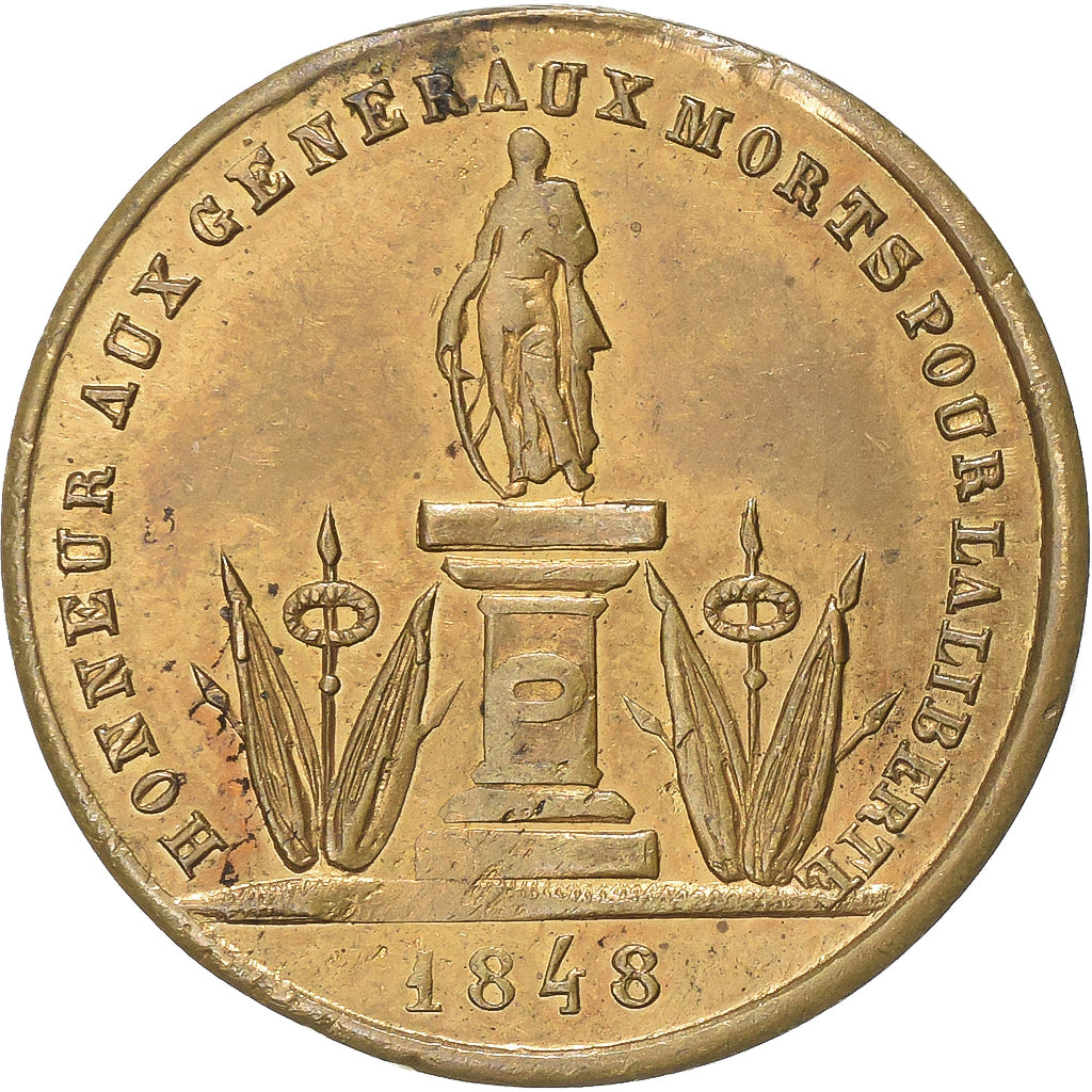 Frankreich, Medaille, Le Général Bréa, 1848, Messing, SS+