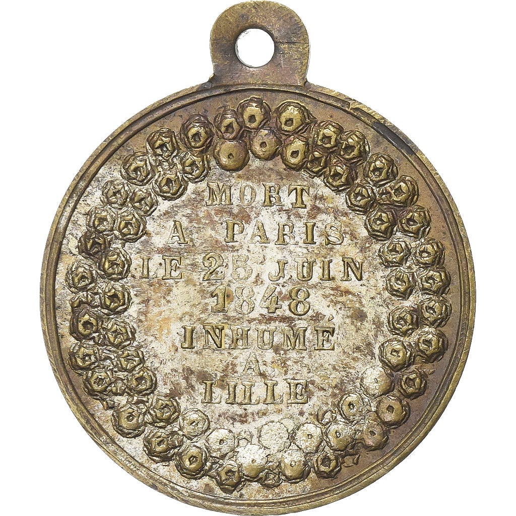 Francia, medalla, French Second Republic, Mort du Général Négrier, 1848