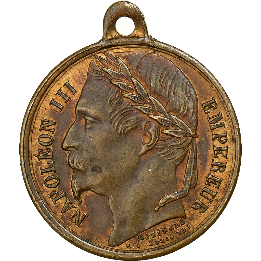France, Medal, Napoléon III, Rétablissement de l'Empire par le Suffrage