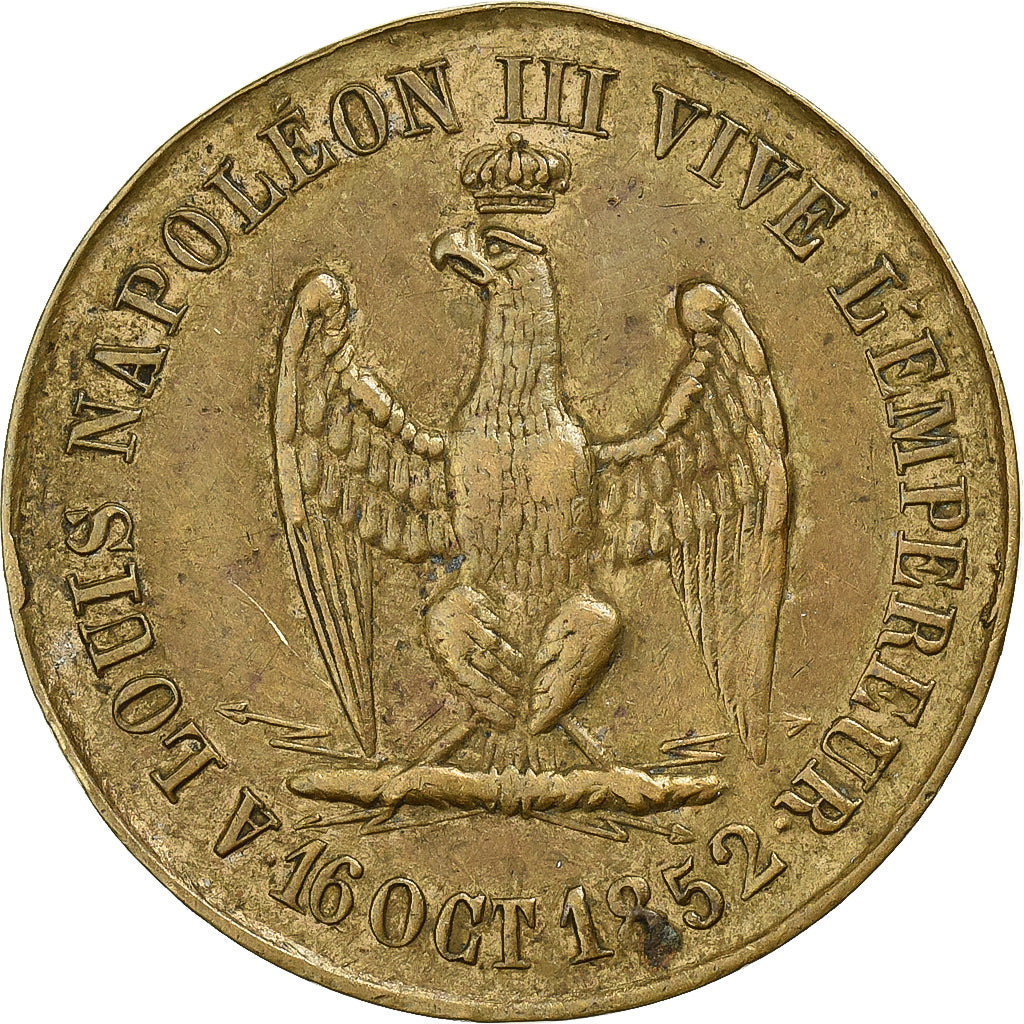 Francia, medalla, Napoléon III, Rétablissement de l'Empire par le Suffrage