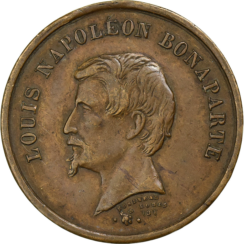 France, Medal, Napoléon III, Rétablissement de l'Empire par le Suffrage